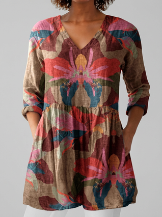 Sara | Blusa larga con escote en V