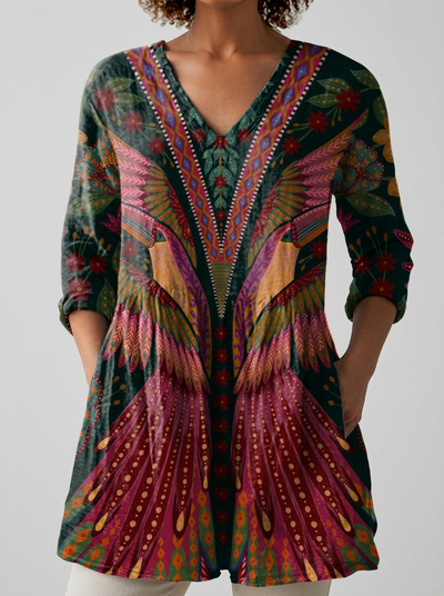 Manuela | Blusa larga con escote en V