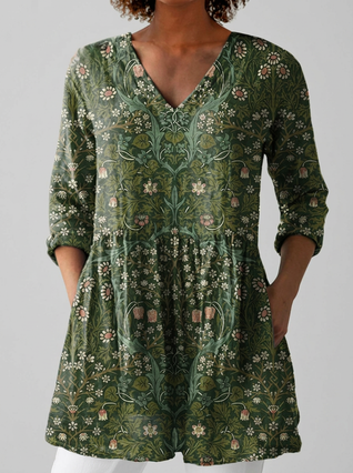 Julia | Blusa larga con escote en V