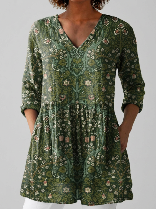 Julia | Blusa larga con escote en V