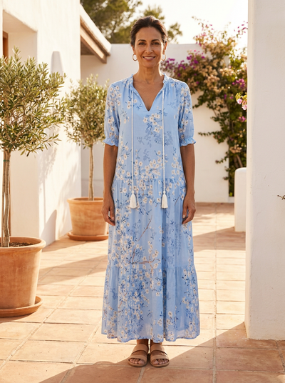 Ariadna | Vestido boho con cobertura del abdomen