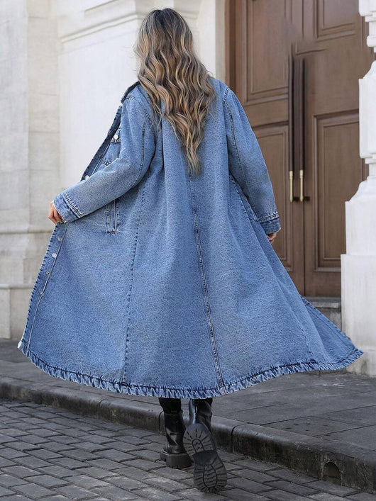 Maya | Chaqueta vaquera larga y elegante