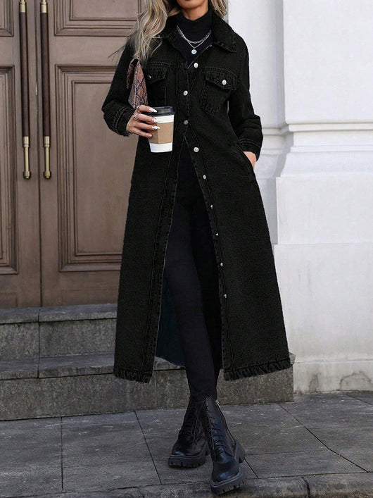 Maya | Chaqueta vaquera larga y elegante