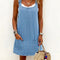 Lisa | Vestido casual con tirantes de denim