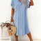 Carmen | Camisa-vestido de denim ligero