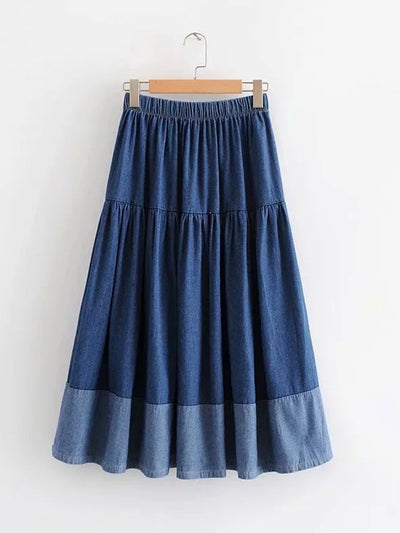 Sarah | Falda de jeans con cintura elástica