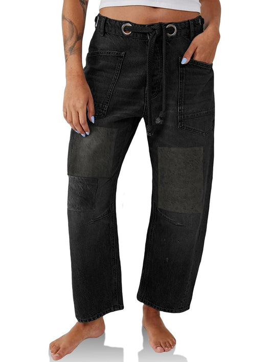 Marga | Vaqueros Patchwork con Cuerda