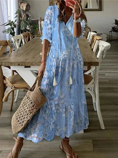 Ariadna | Vestido boho con cobertura del abdomen