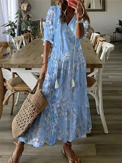 Ariadna | Vestido boho con cobertura del abdomen