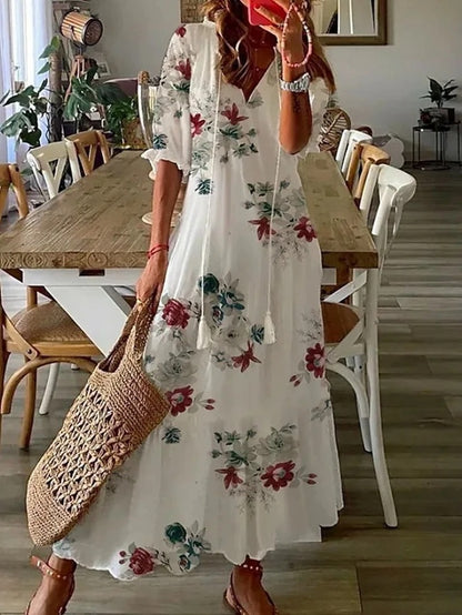 Ariadna | Vestido boho con cobertura del abdomen
